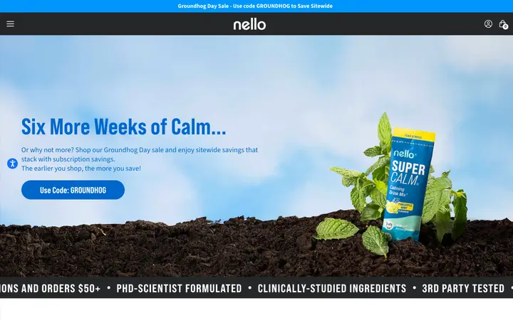Drink Nello website