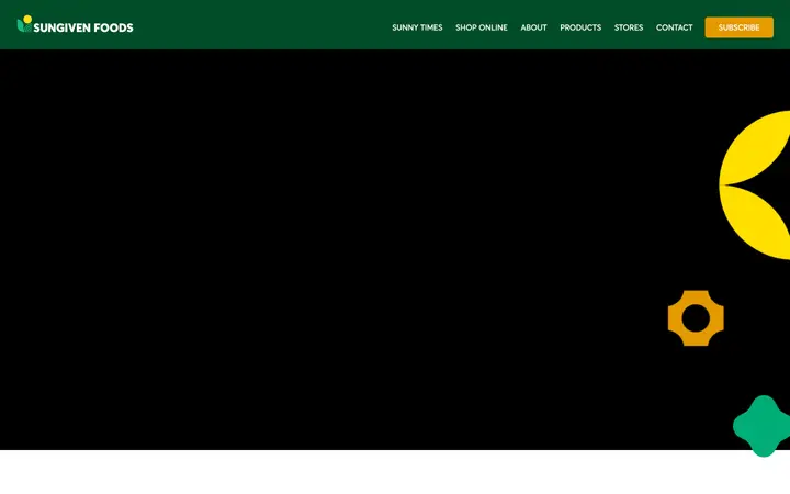 Sungiven Foods website